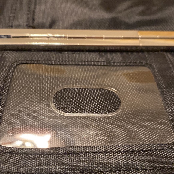 ❄️ The Metropolitan Clutch Clasp Wallet Blue Reptile Textured Chain - Picture 6 of 8